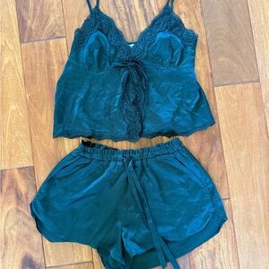 NWT Abercrombie & Fitch Lace Camisole & Shorts Sleep Set